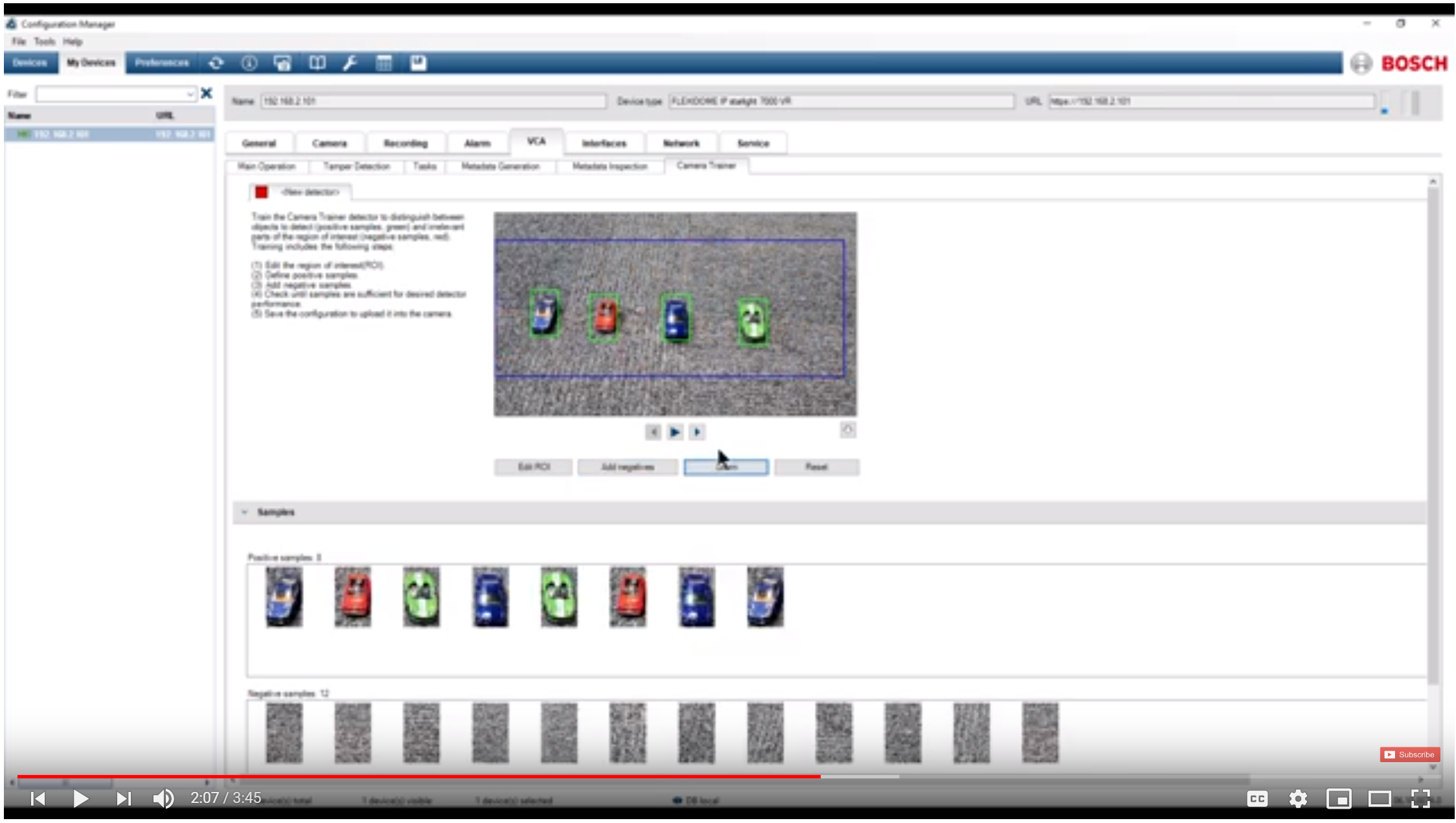 Tutorials Machine Learning Capabilities Camera Trainer